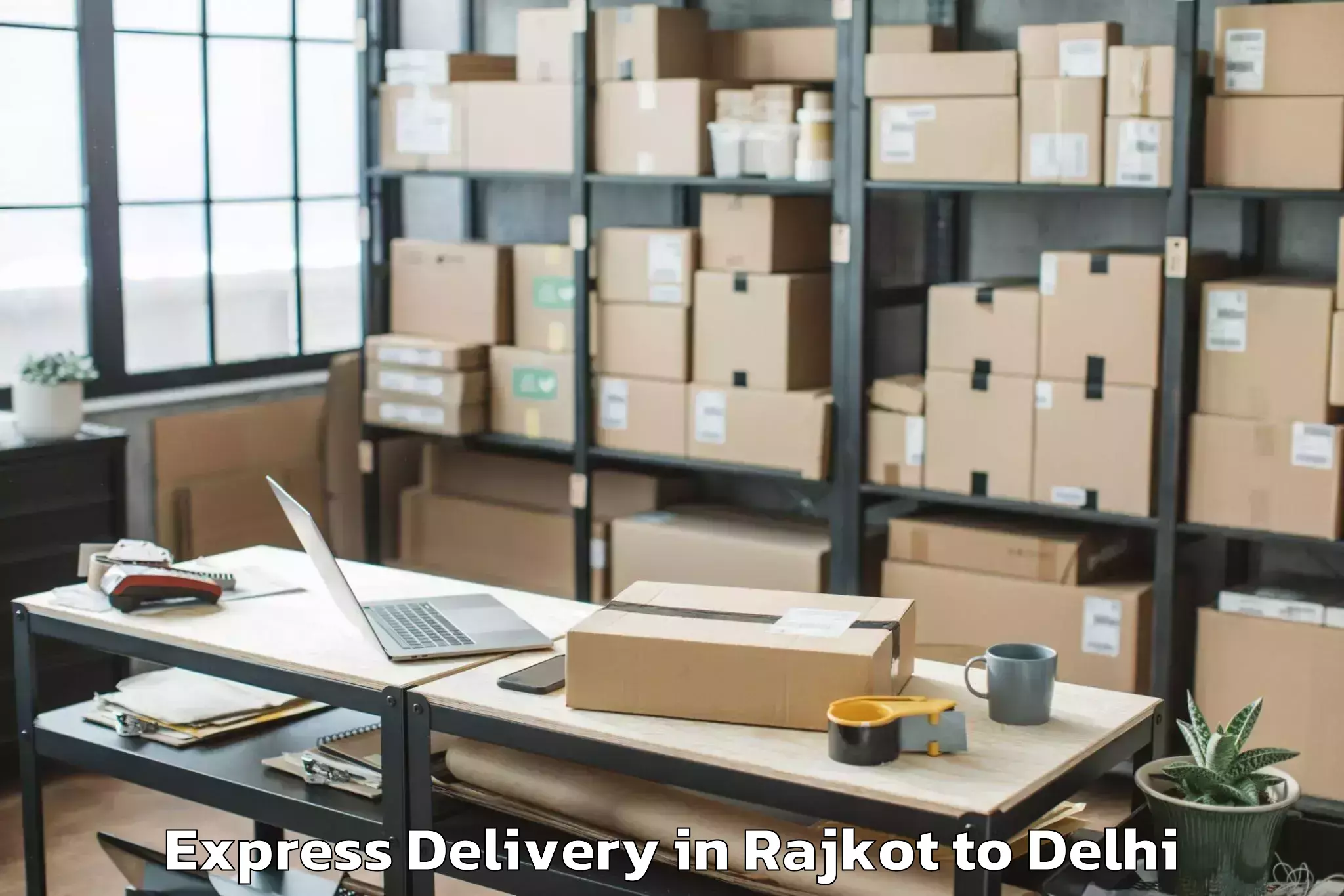 Professional Rajkot to Civil Lines Express Delivery